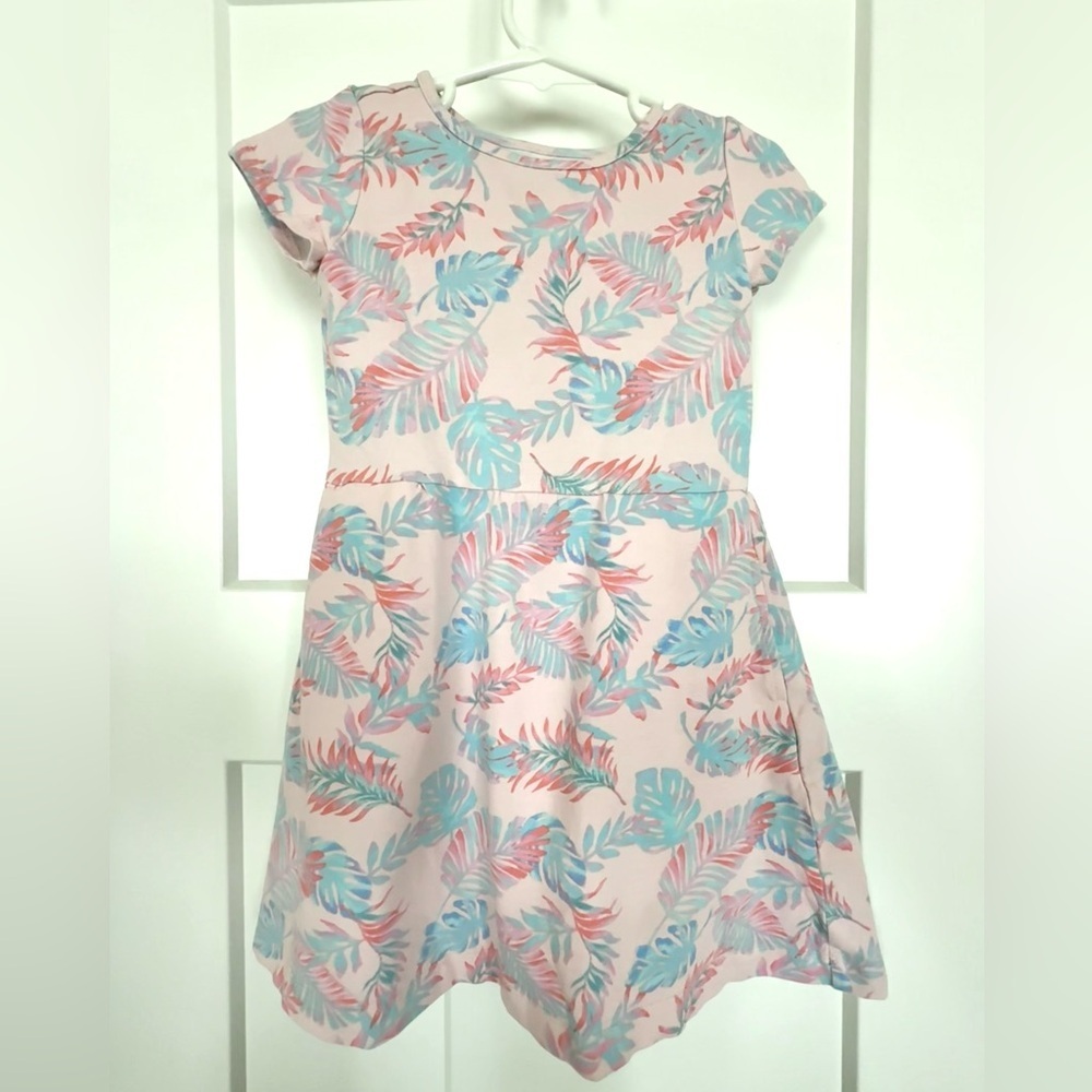 Bixby Nomad Girls Tropical Leaf Dress | XS (4–5)